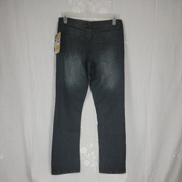 Men's Casual Jeans Skinny Denim Straight Slim Fit Combat Pant 32x32 NWT. ...c5 - Picture 5 of 9